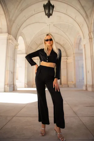 High-Waisted Silk Pant (Short, Regular & Long) - Last Chance Archive