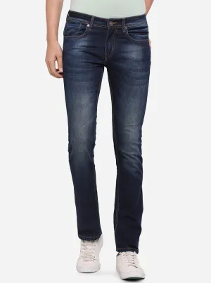Indigo Blue Washed Slim Fit Jeans | JadeBlue