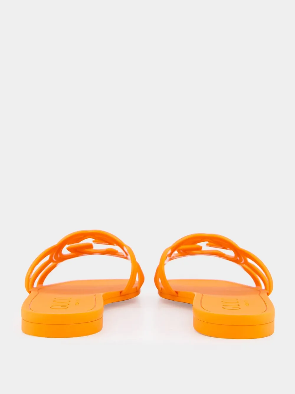 Interlocking G Orange Slide Sandal