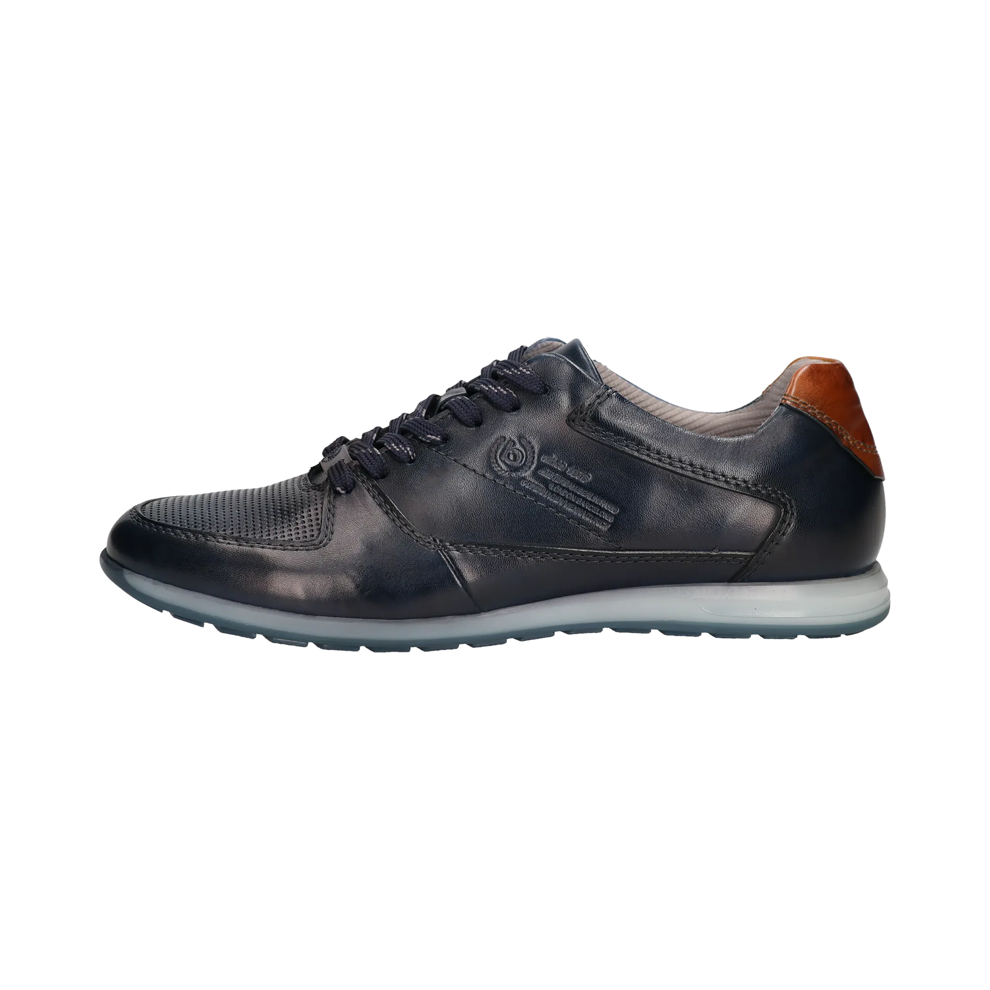 Leder Sneaker dunkelblau