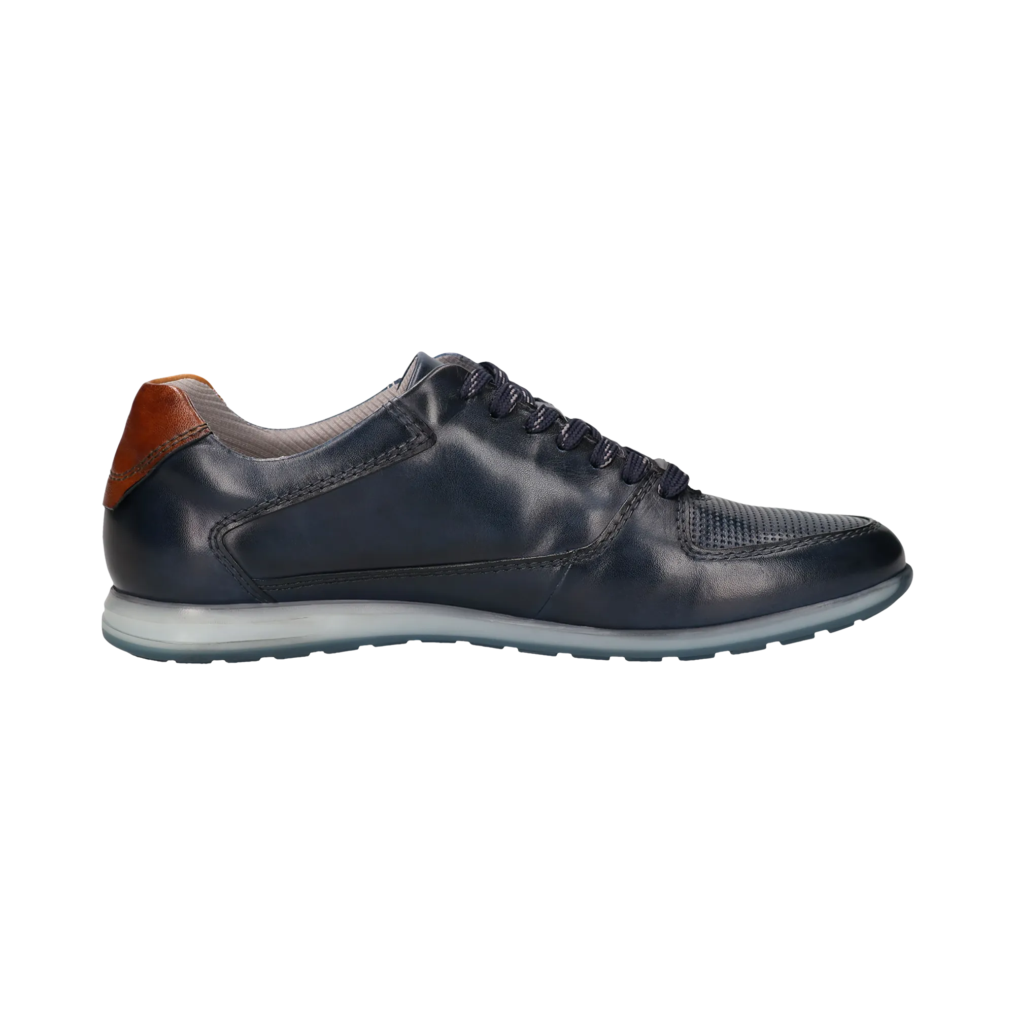 Leder Sneaker dunkelblau