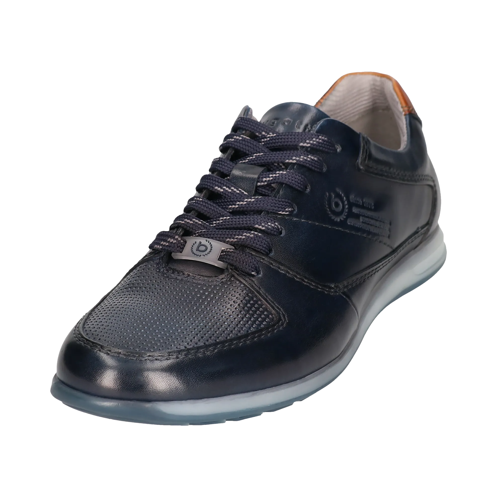 Leder Sneaker dunkelblau