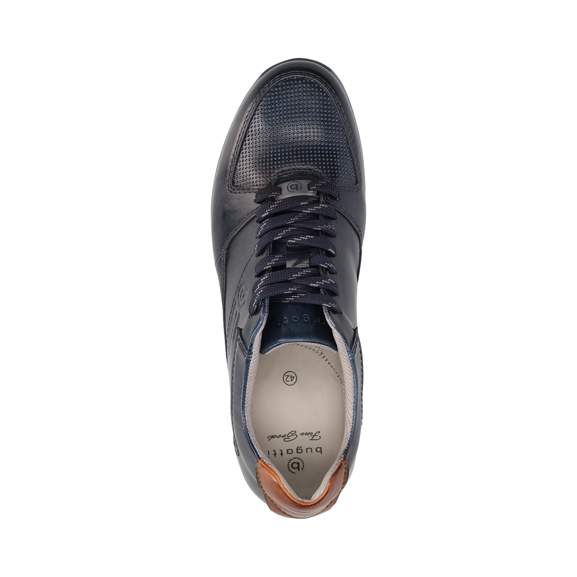 Leder Sneaker dunkelblau