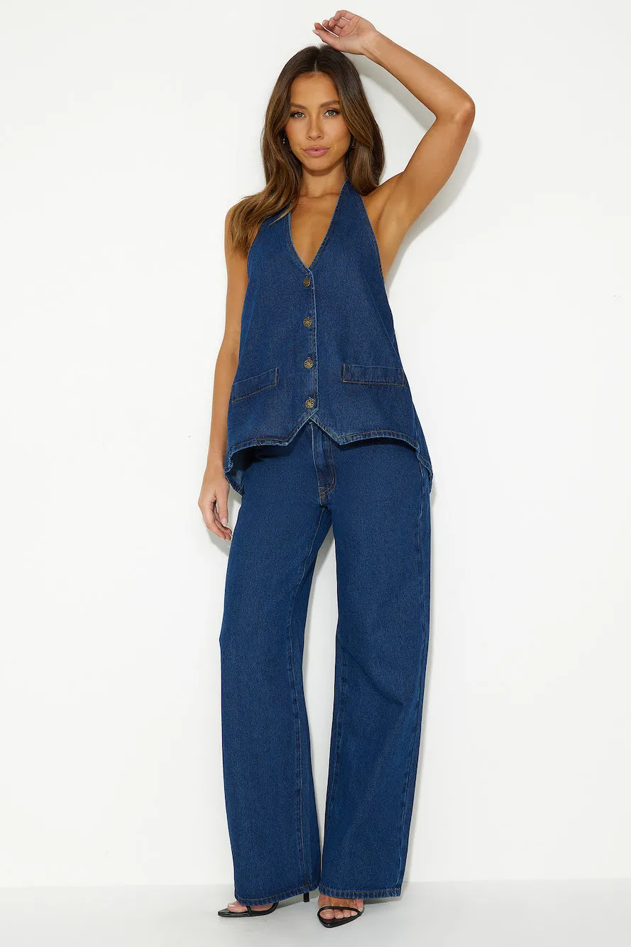 LIONESS Top Model Jean Dark Denim