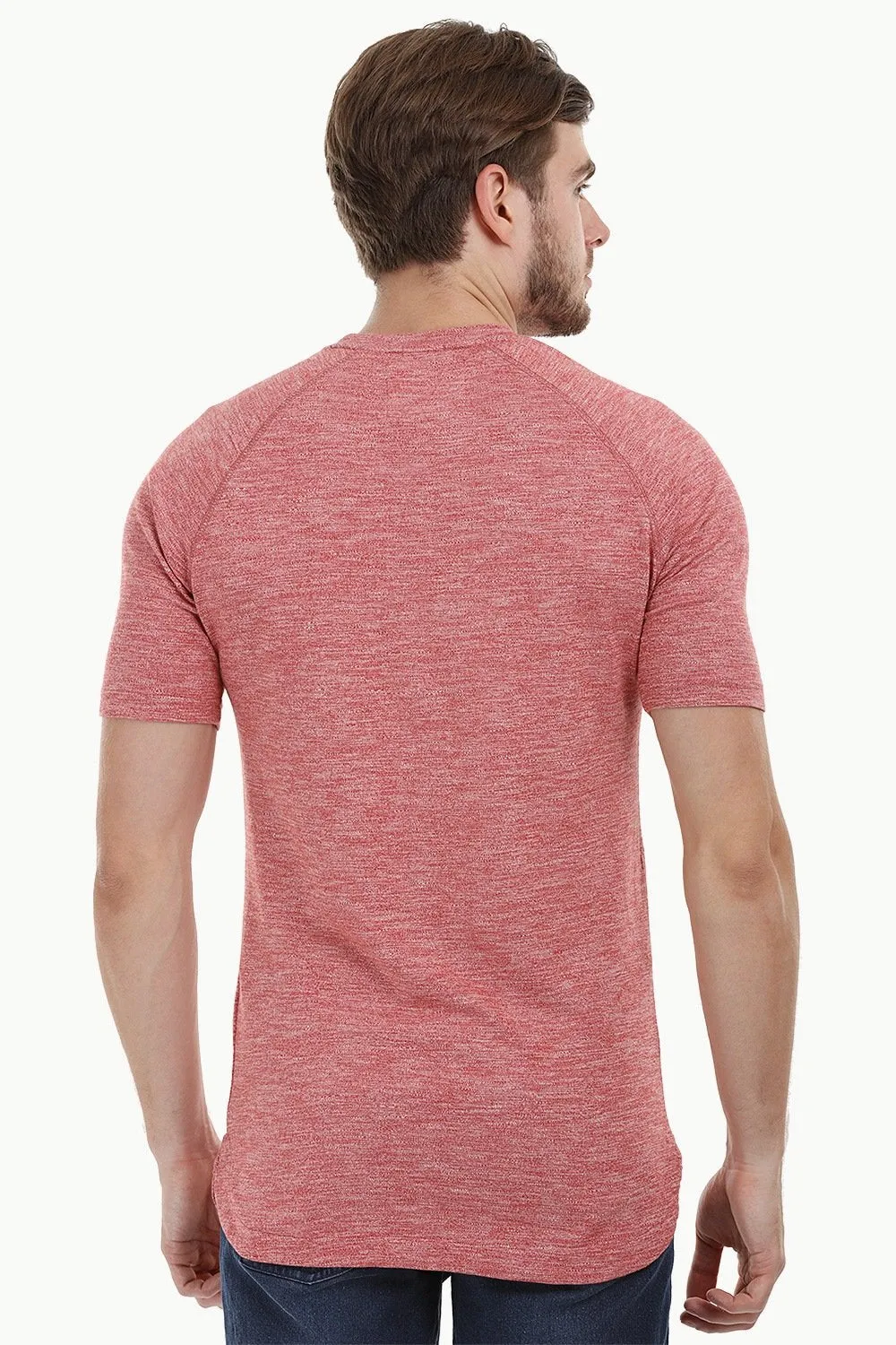 Long Heather Rust Red T-Shirt