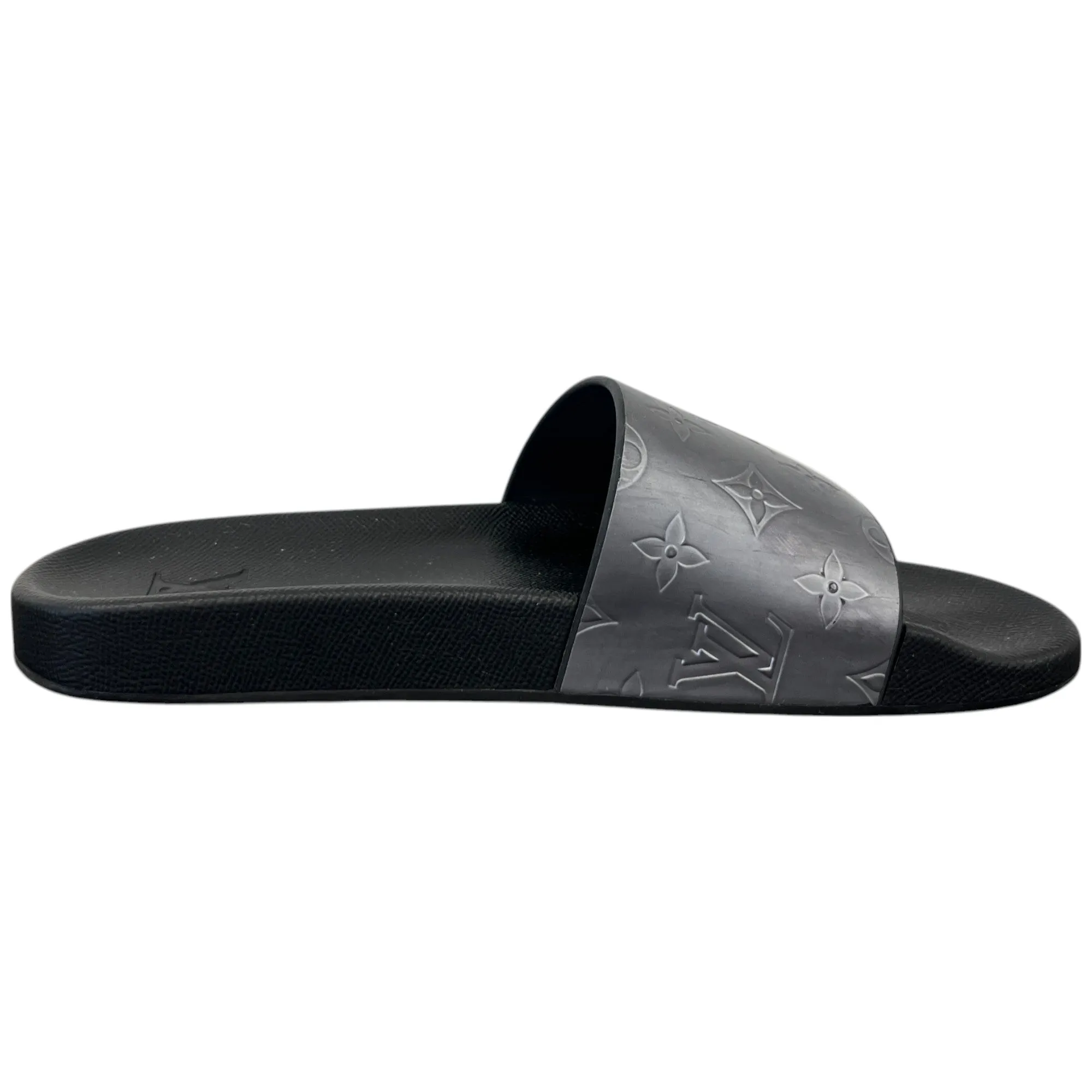 Men's Monogram Waterfront Slides Silver Size EU 41 / UK 7