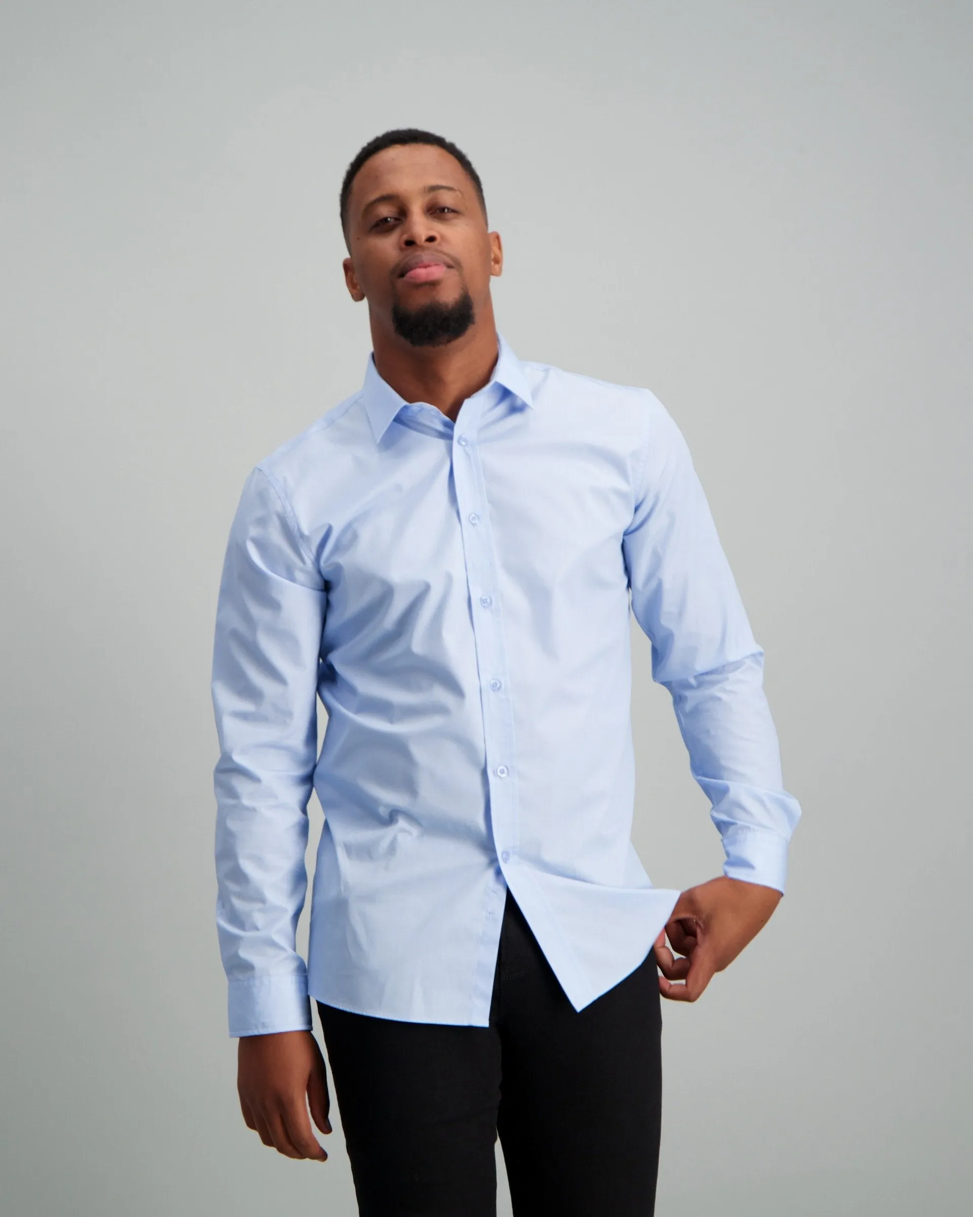 Men's Regular Fit Shirt - Light Blue