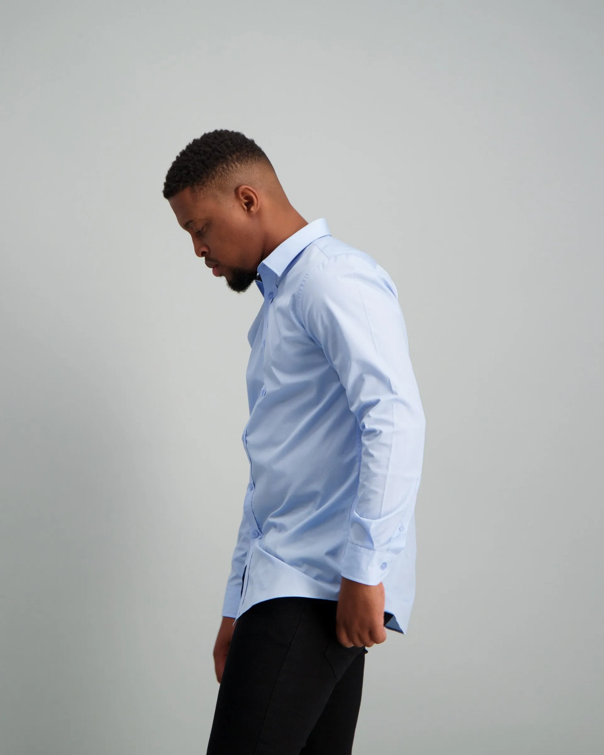 Men's Regular Fit Shirt - Light Blue