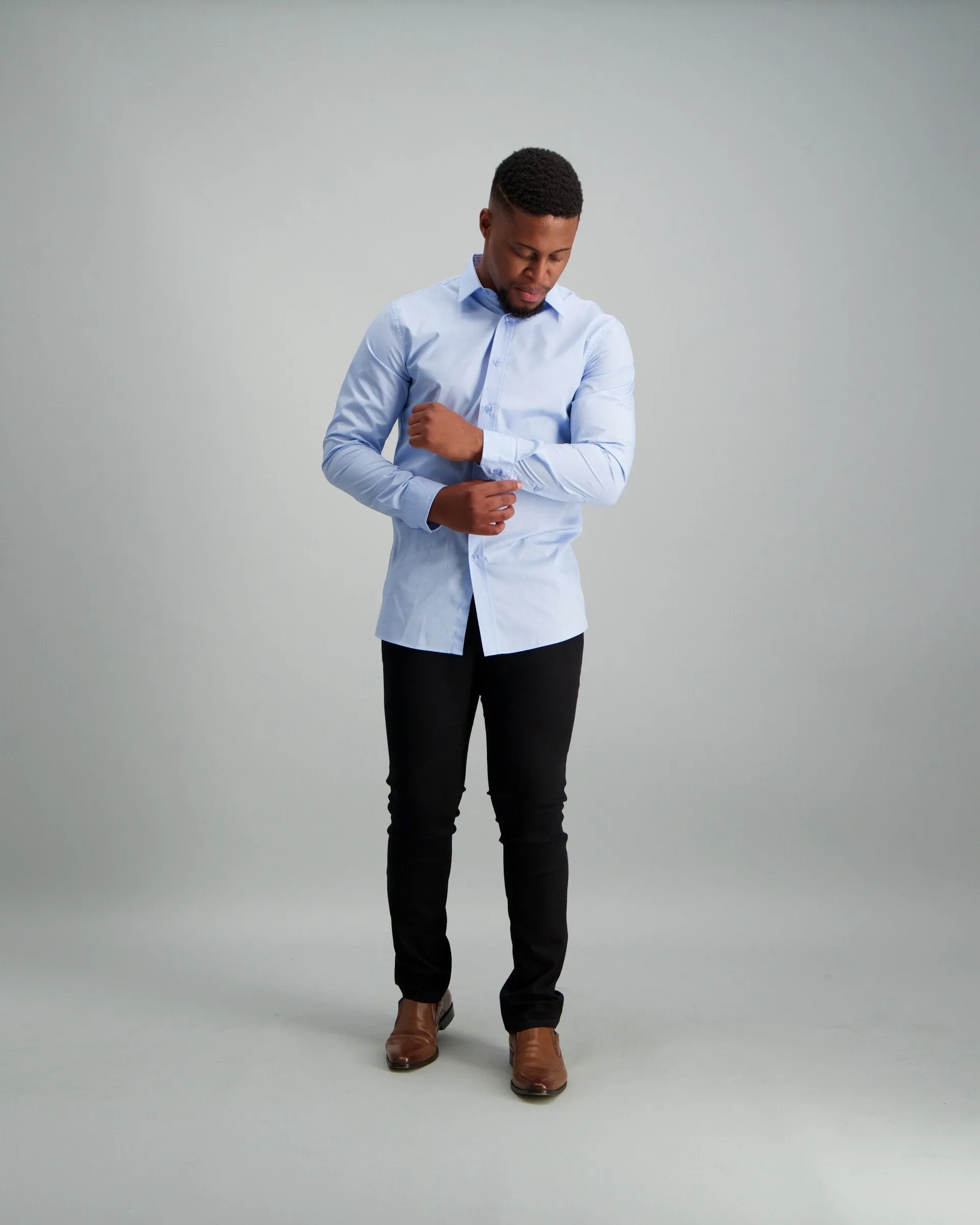 Men's Regular Fit Shirt - Light Blue