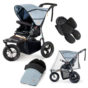 Out n About Nipper Single Comfort Bundle in Rock Salt Grey