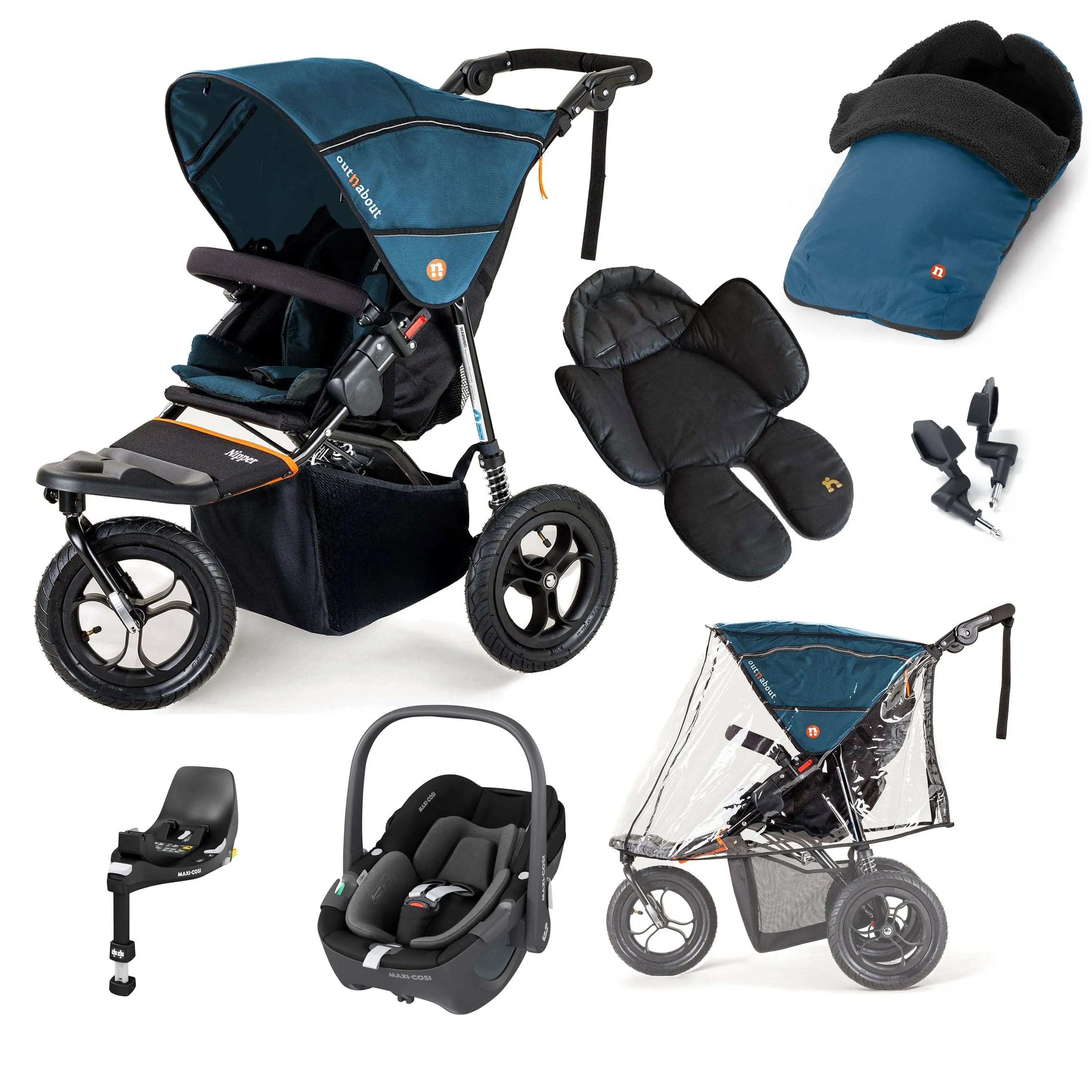 Out n About Nipper Single Maxi-Cosi Comfort Kit in Highland Blue