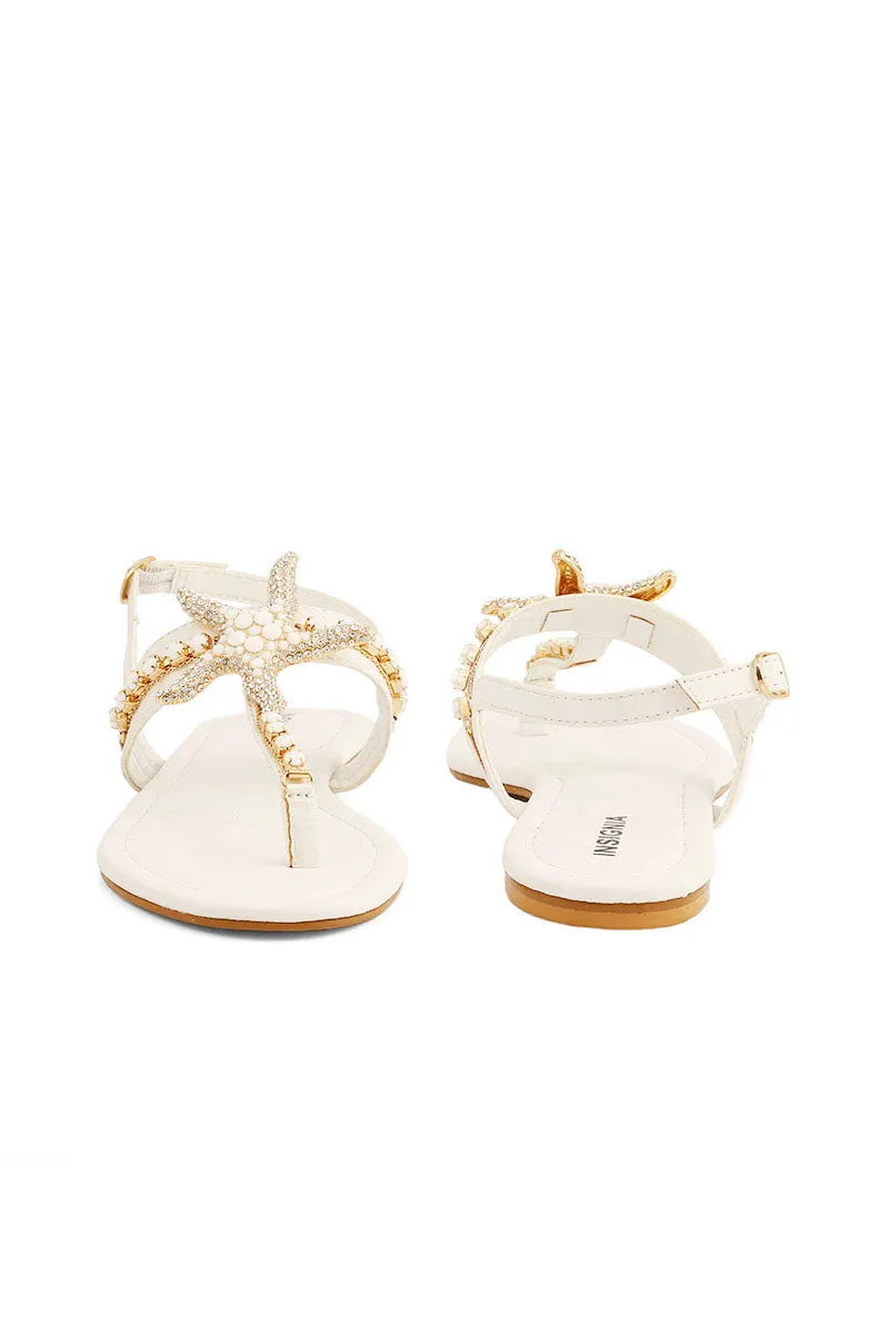 Party Wear Sandal I23688-White