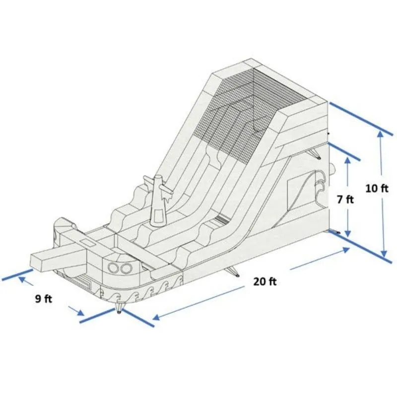 Pirate Ship Water Slide Dura-Lite