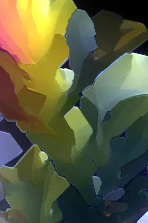 "DESERT BLOOM" -Photograph of crystalline THC found in cannabis