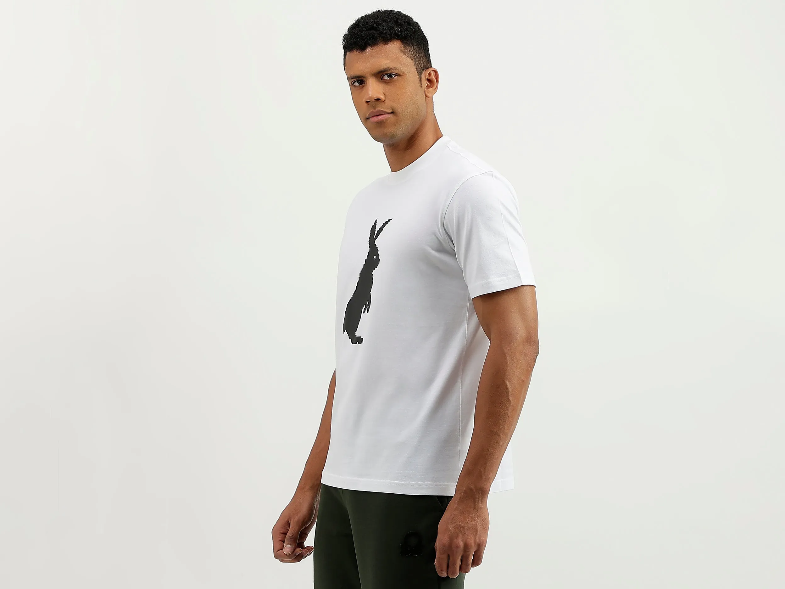 Relaxed Fit Round Neck Printed T-Shirt