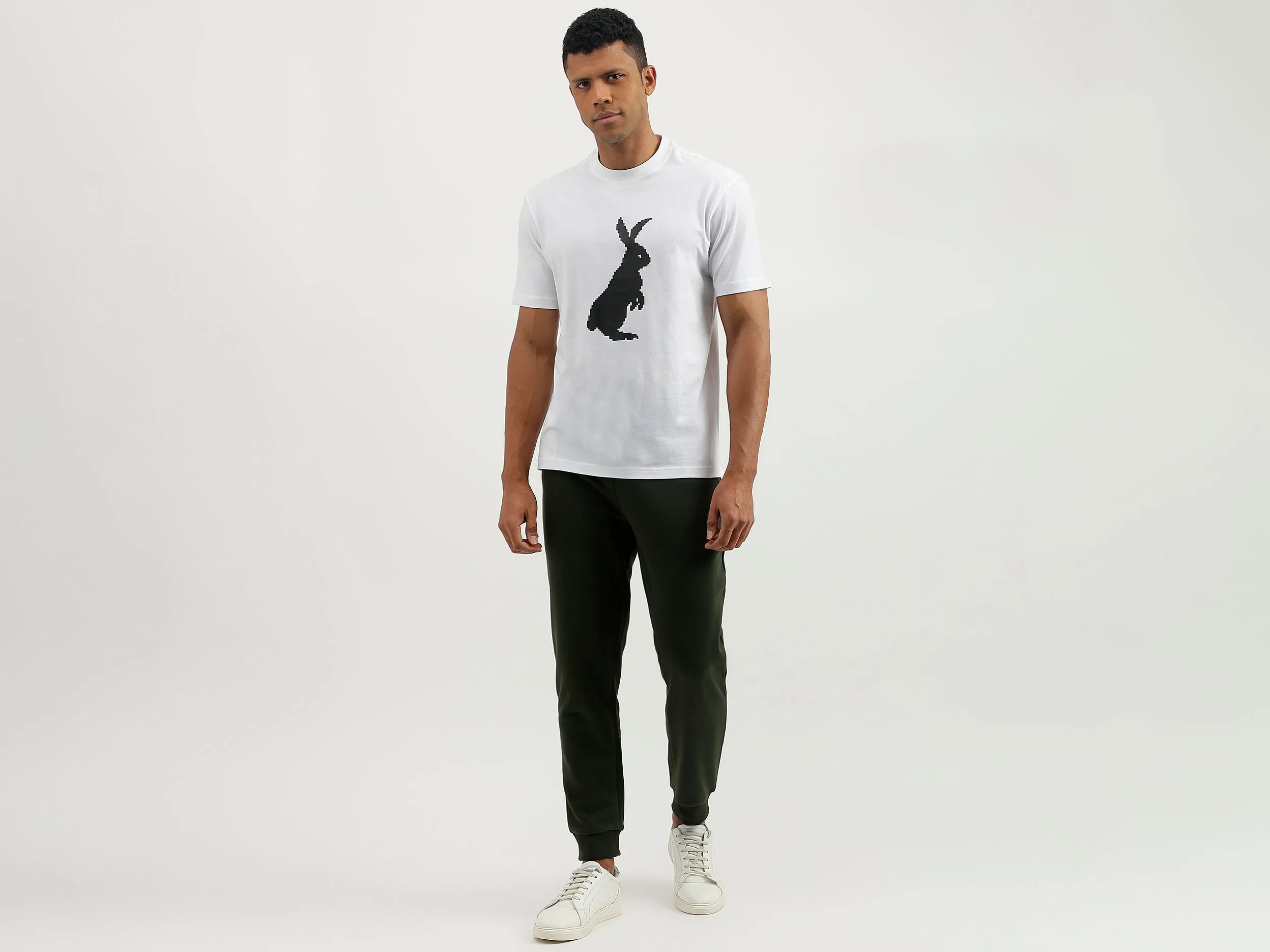 Relaxed Fit Round Neck Printed T-Shirt