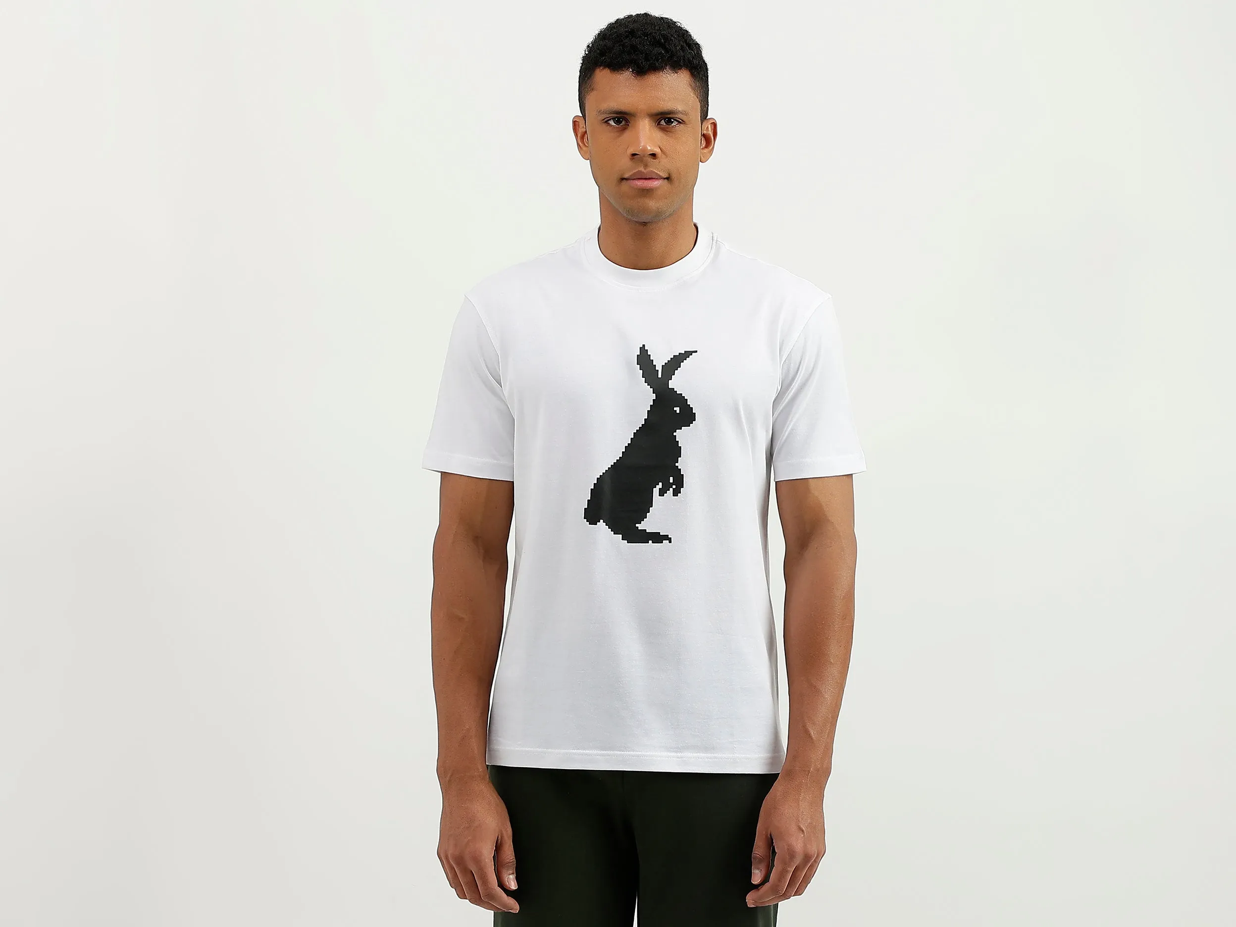 Relaxed Fit Round Neck Printed T-Shirt