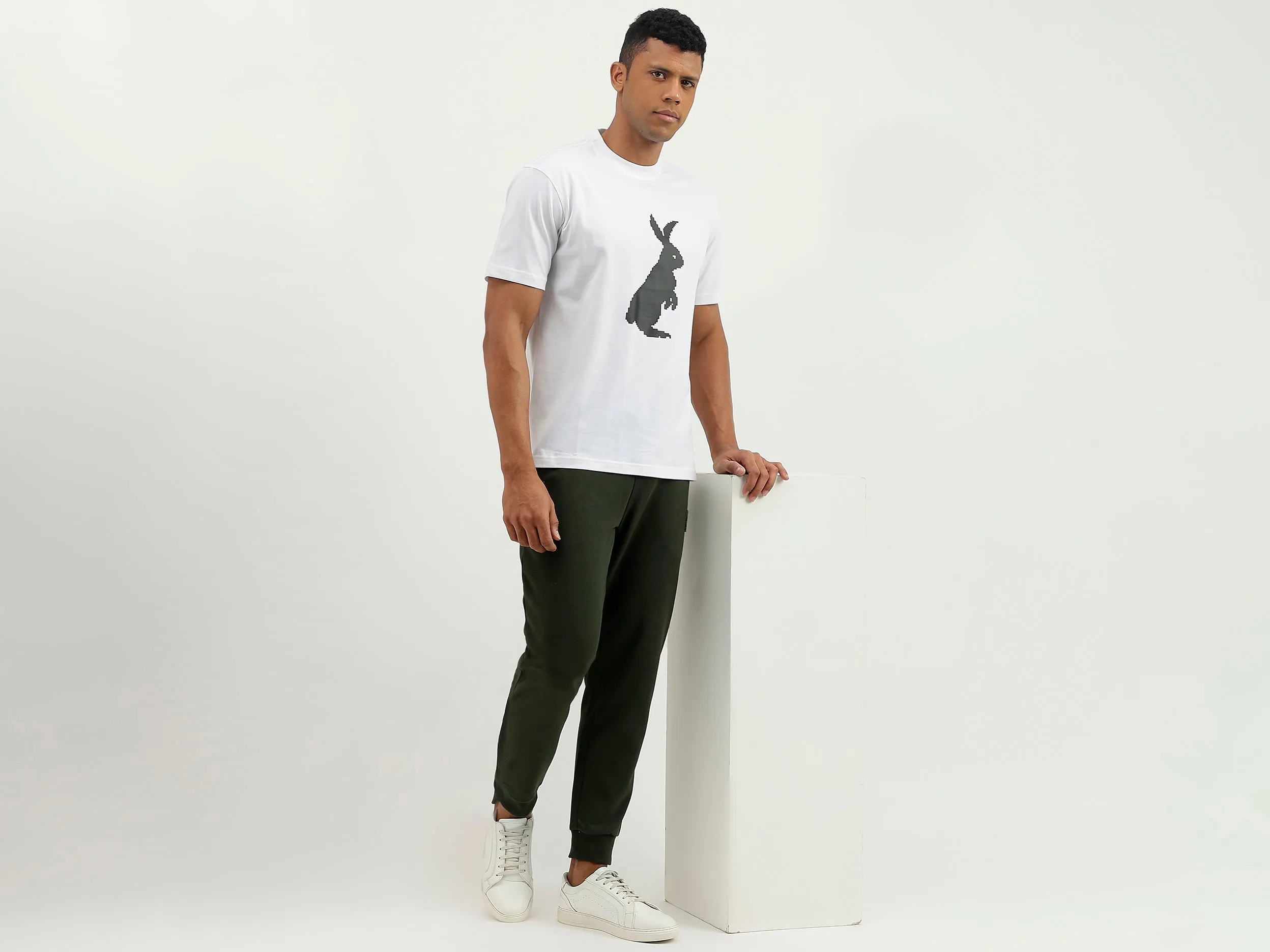 Relaxed Fit Round Neck Printed T-Shirt