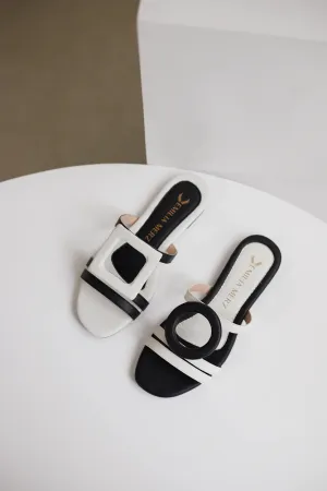 Retro Glam Slide-Black/White