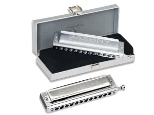 Seydel SAXONY Chromatic Solo Tuning Chromatic Harmonica (Shiny Cover)