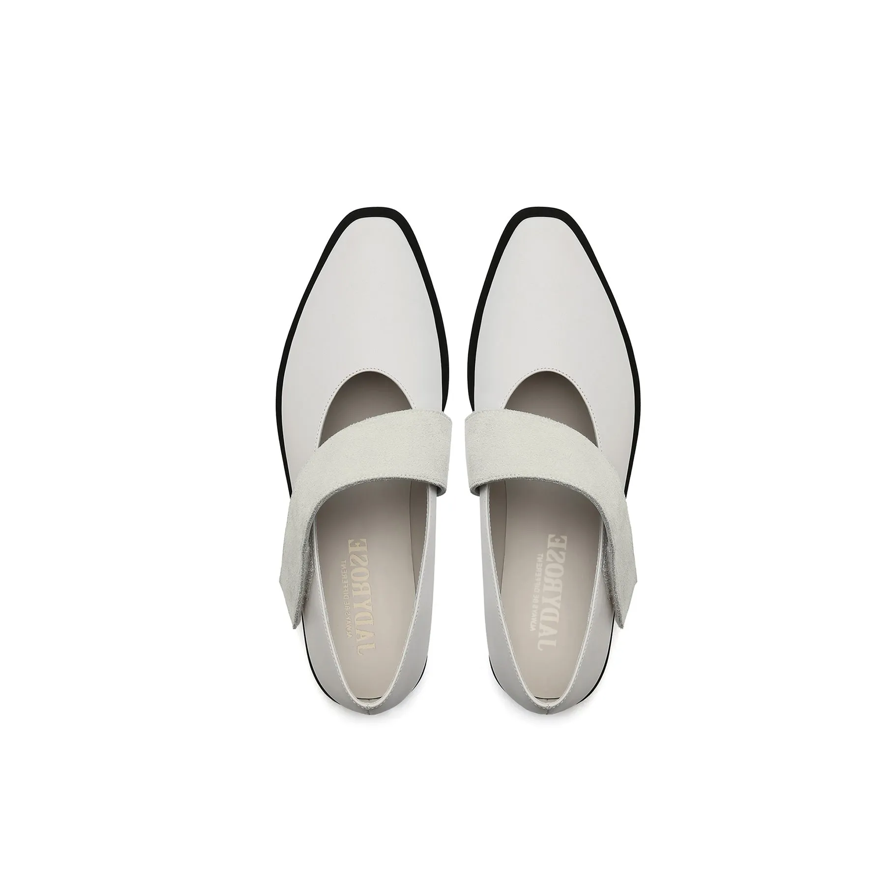Simple As Comfort Leather Flat - Ivory