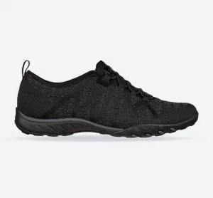 Skechers 100301 Relaxed Fit Breathe Easy Infi Knity Sneakers für Damen mit weiter Passform - Schwarz