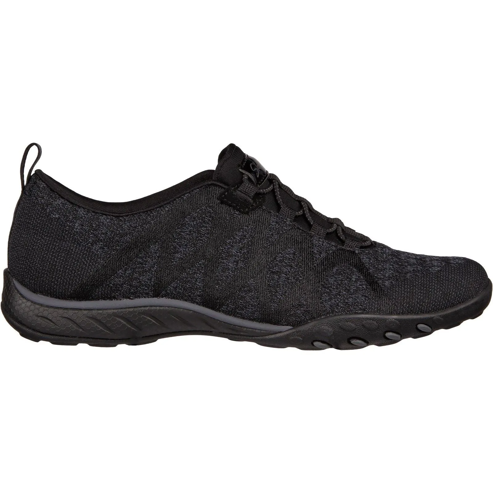 Skechers 100301 Relaxed Fit Breathe Easy Infi Knity Sneakers für Damen mit weiter Passform - Schwarz