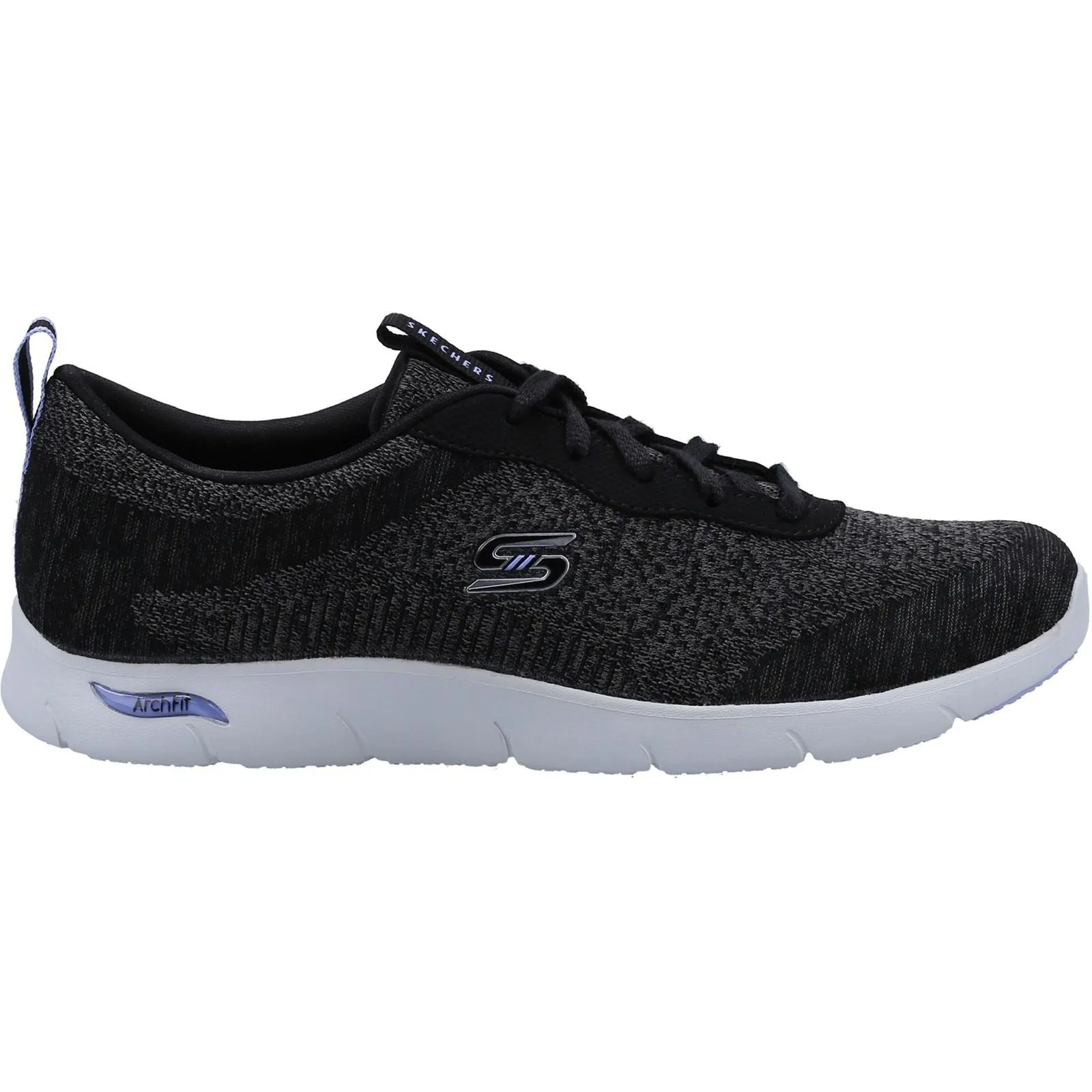 Skechers 104272 Arch Fit Refine Sneakers für Damen, weite Passform, Schwarz/Weiß
