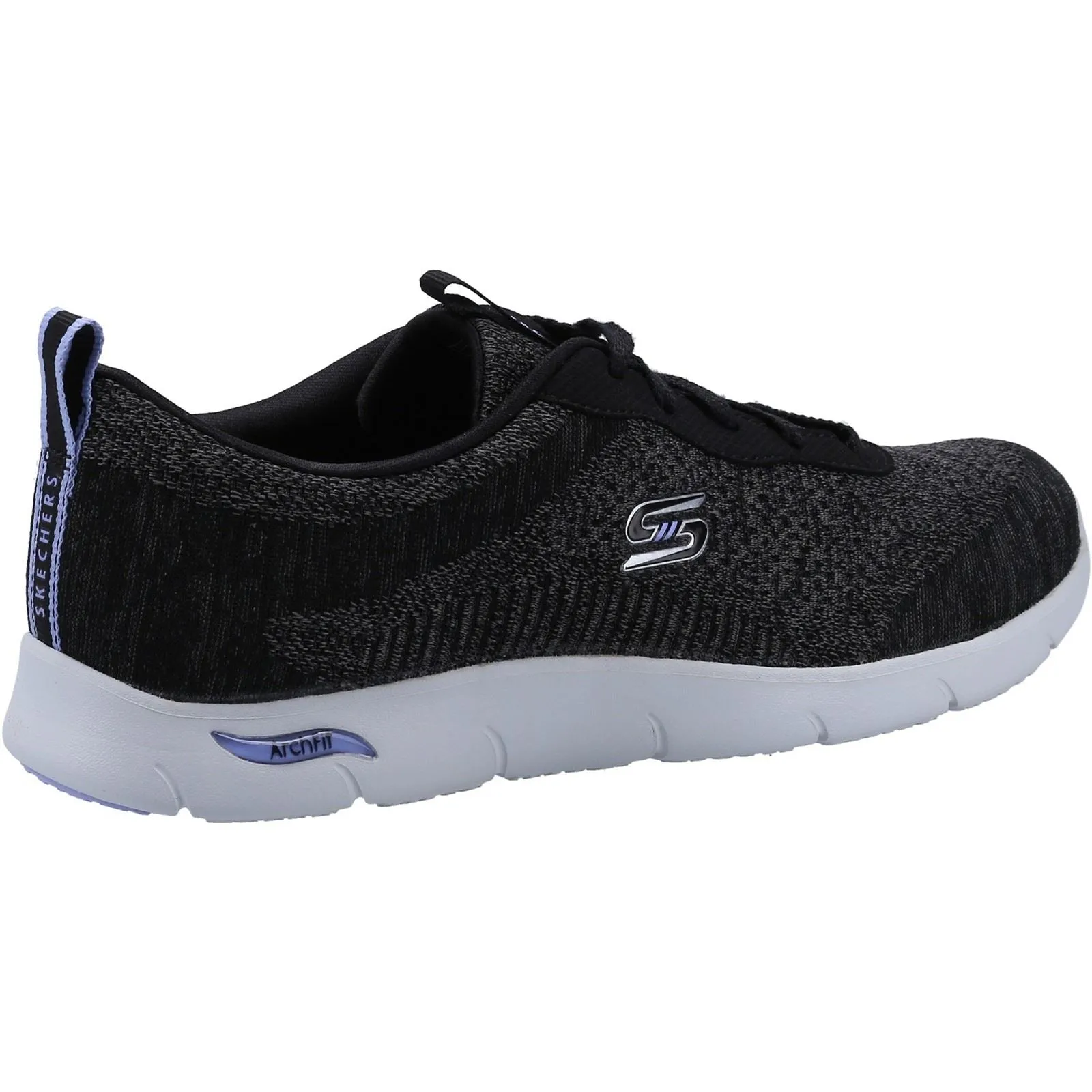 Skechers 104272 Arch Fit Refine Sneakers für Damen, weite Passform, Schwarz/Weiß