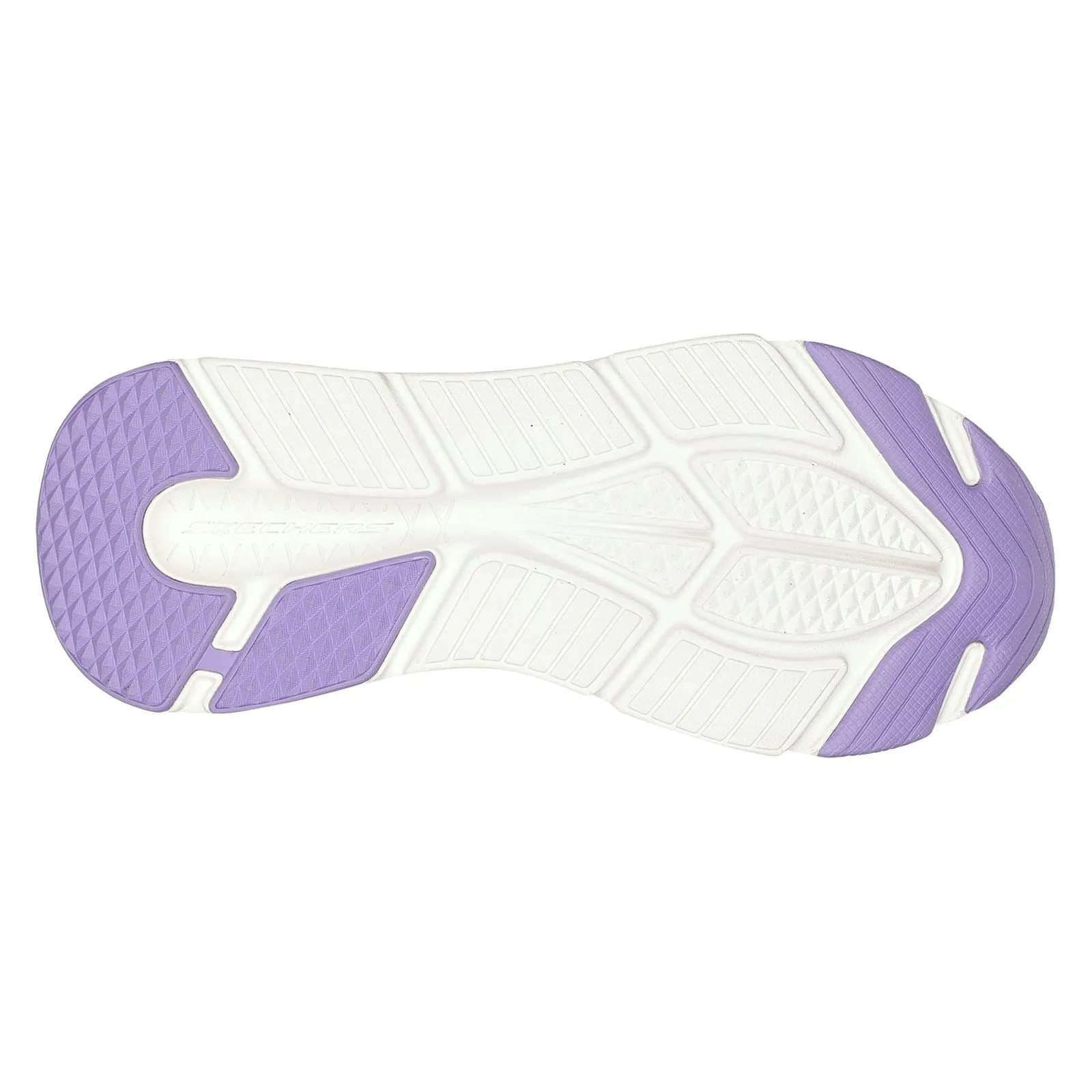 Skechers 128571 Max Cushioning Smooth Sneakers für Damen, weite Passform, Marineblau/Lavendel