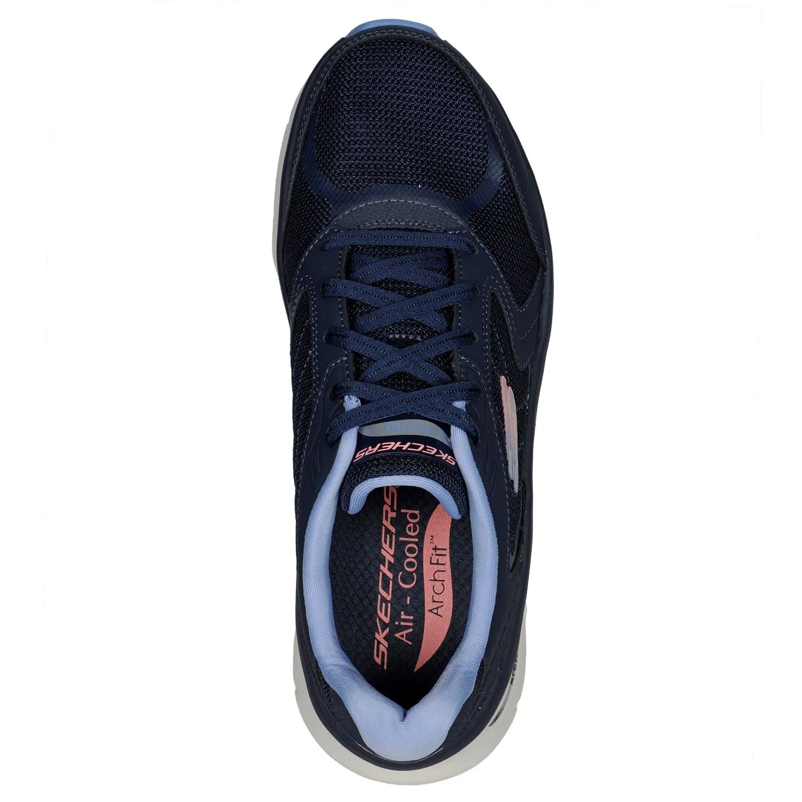 Skechers 149686 Arch Fit D'Lux Sneakers für Damen mit weiter Passform - Marineblau/Blau