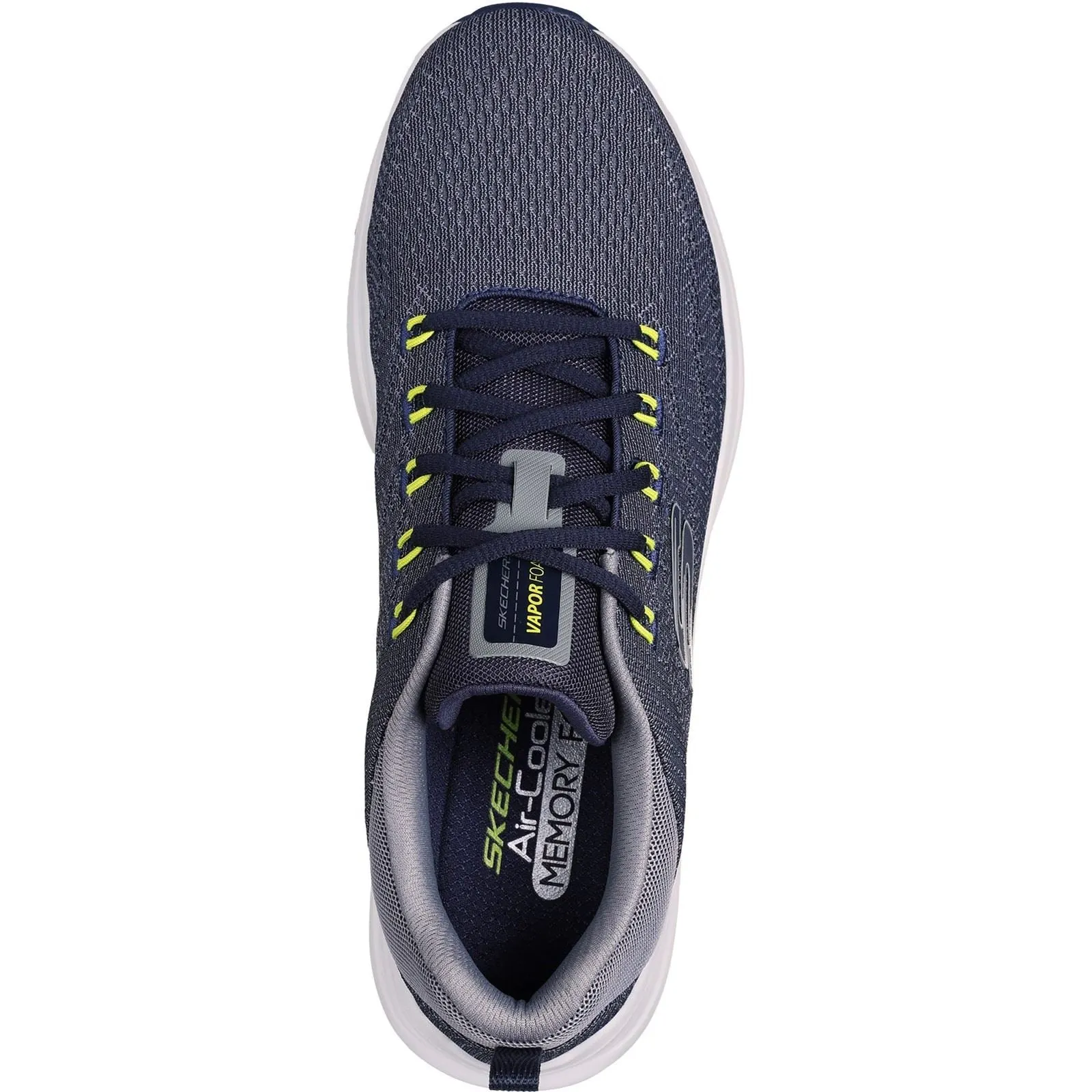 Skechers 232626 Vapor Foam Varien Sneakers für Herren, weite Passform, Marineblau/Grau