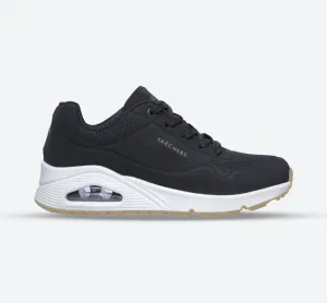 Skechers 73690 Uno – Stand On Air Walking-Sneakers für Damen mit weiter Passform
