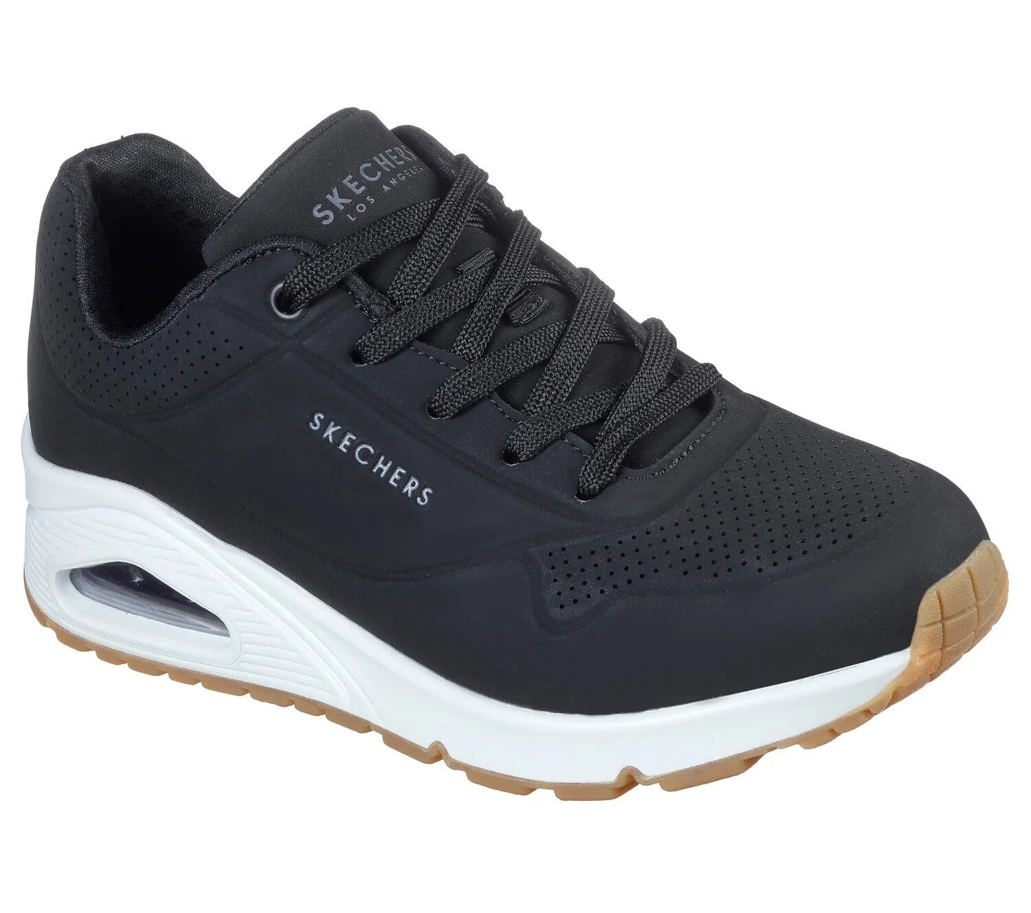Skechers 73690 Uno – Stand On Air Walking-Sneakers für Damen mit weiter Passform