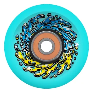 SLIME BALLS OG SLIME CHOME LIGHT UPS TRANS BLUE 66MM 78A SKATEBOARD WHEELS
