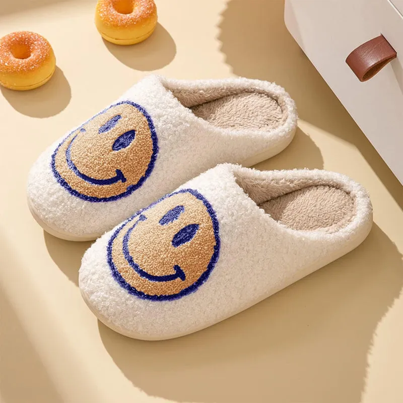 Smile Pattern Slip Ons For Indoor And Outdoor Wear