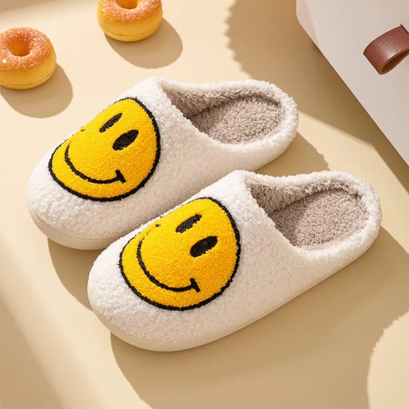 Smile Pattern Slip Ons For Indoor And Outdoor Wear
