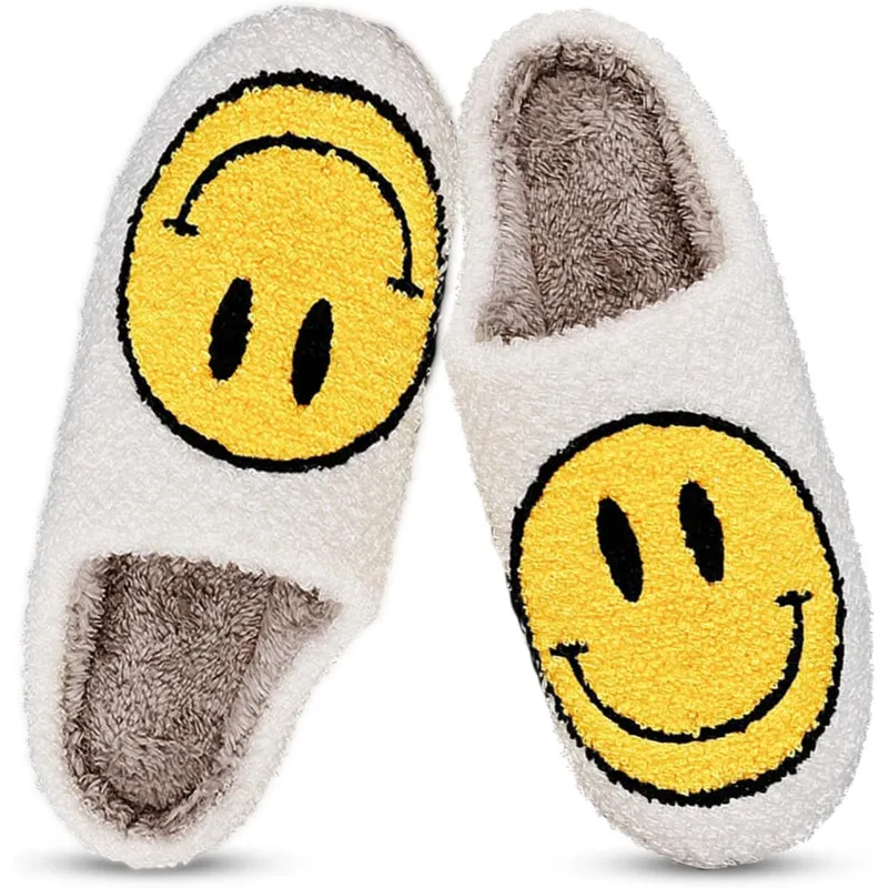 Smile Pattern Slip Ons For Indoor And Outdoor Wear