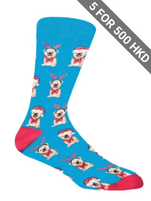 Socks | Christmas | Santa Pup | Cotton