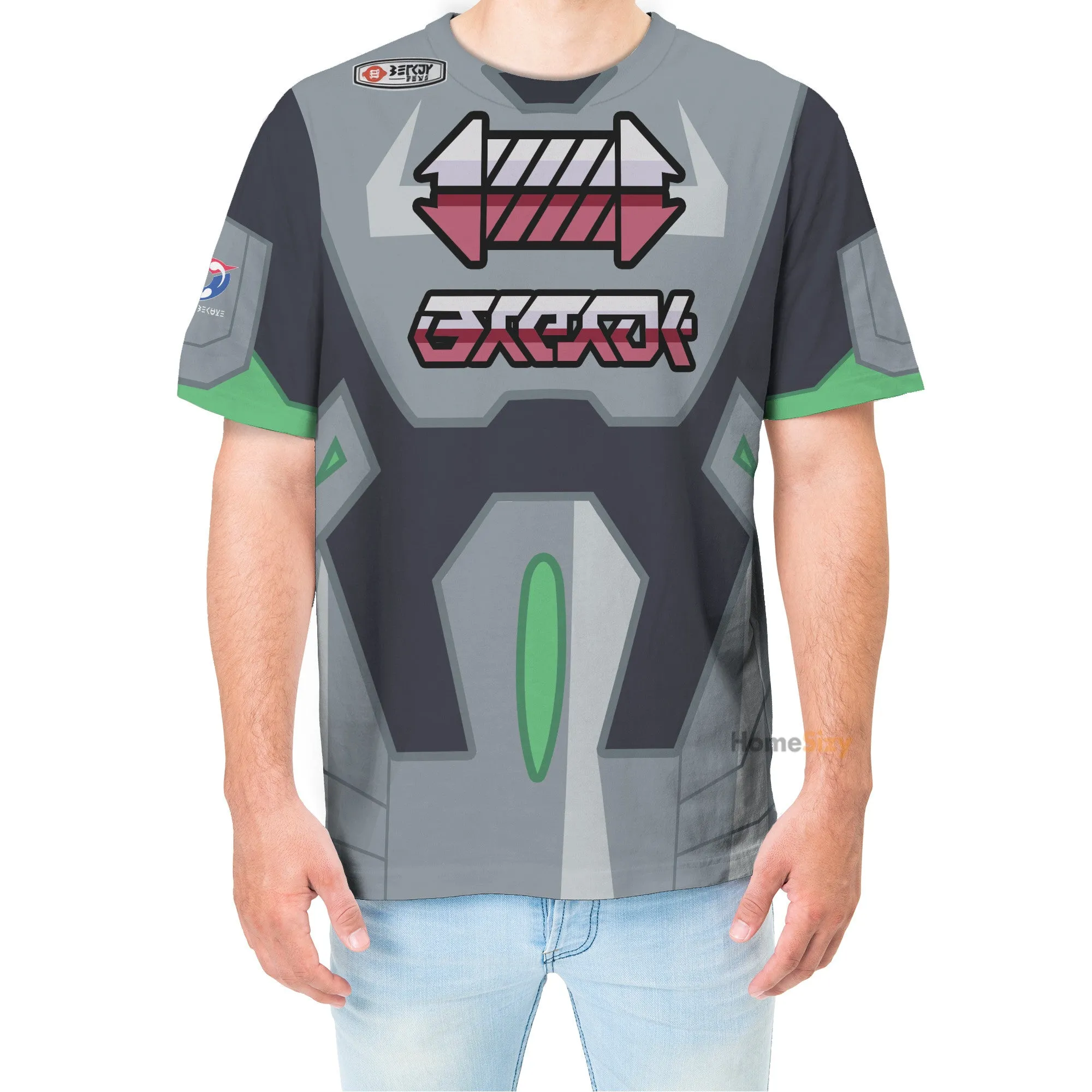Steel Type Gym Sword And Shield Cosplay Costume - 3D Tshirt