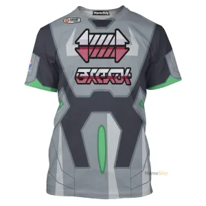 Steel Type Gym Sword And Shield Cosplay Costume - 3D Tshirt