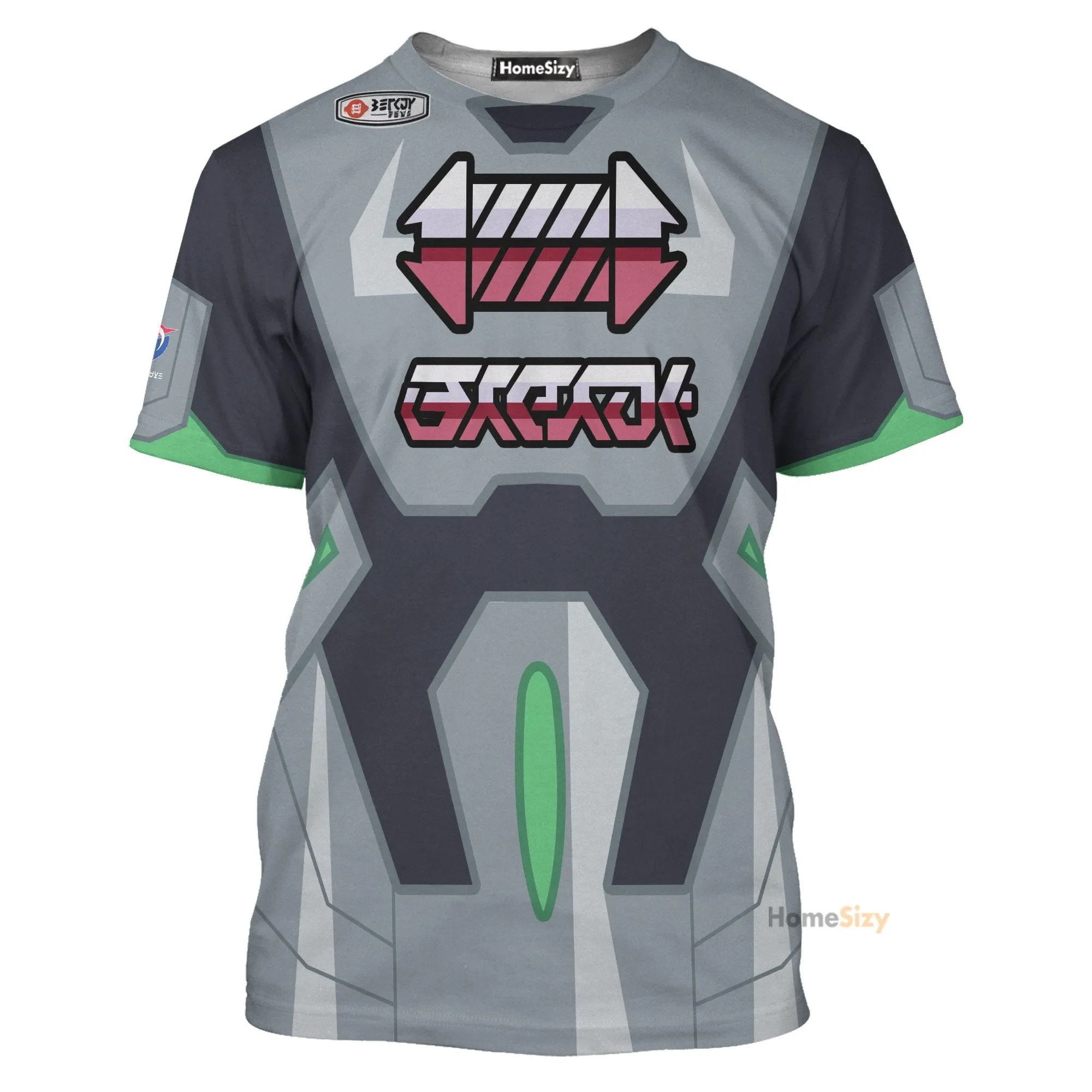 Steel Type Gym Sword And Shield Cosplay Costume - 3D Tshirt