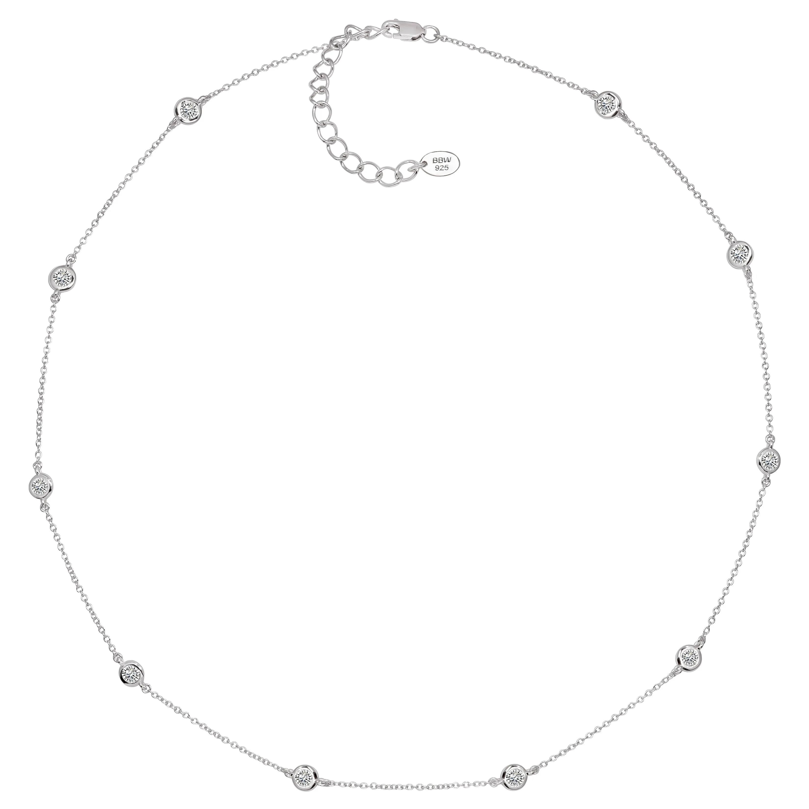 Sterling  Fancy Light Pink Asscher Cut Pendant on 18" Regal Short Floating Chain (Pendant & Chain Sold Together. Pendant is Removable from Chain).
