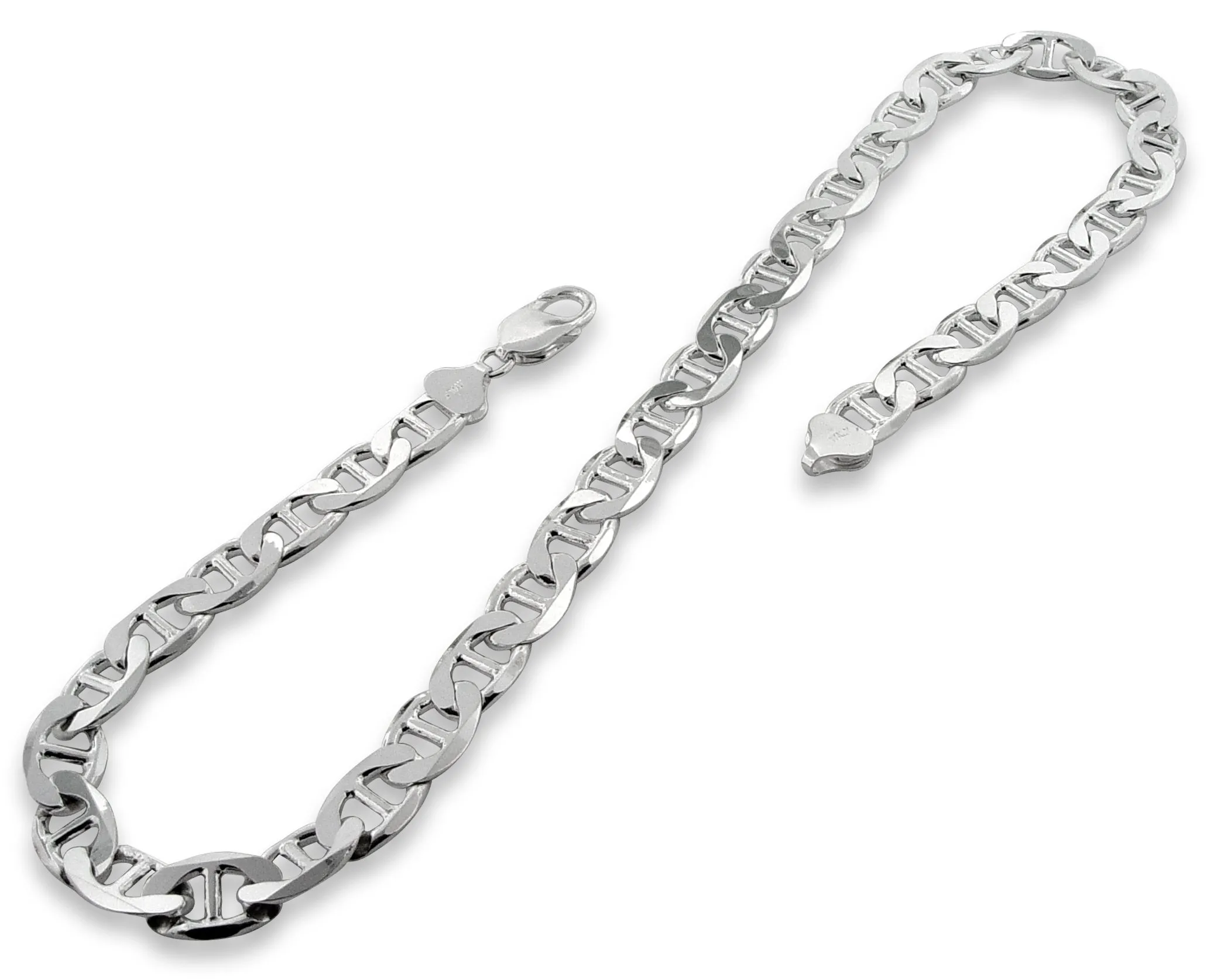 Sterling Silver Flat Marina Chain 9.5MM