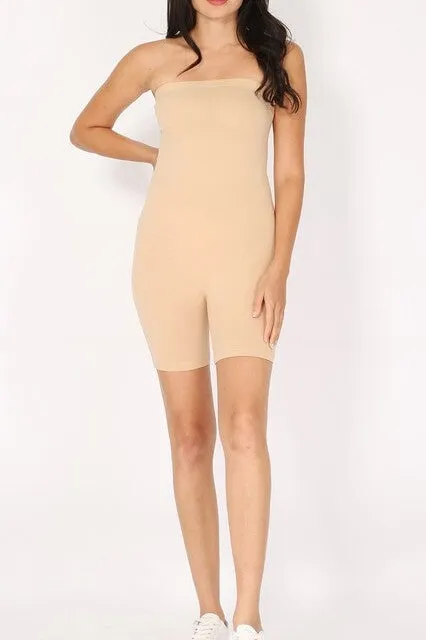 Summer Strapless Romper – Solid Tube Top Casual Design ZTCSR3007RC76 $5Each