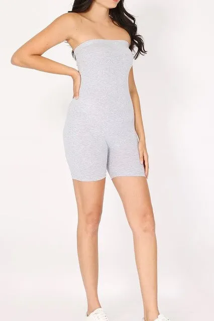 Summer Strapless Romper – Solid Tube Top Casual Design ZTCSR3007RC76 $5Each
