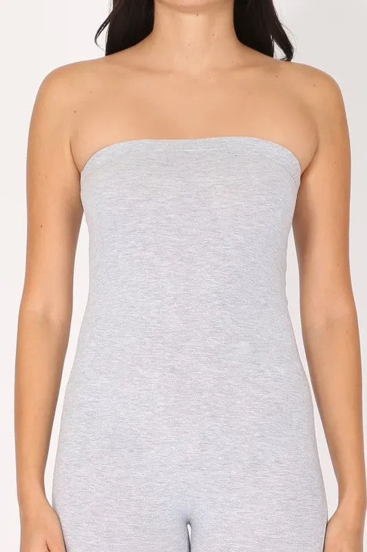 Summer Strapless Romper – Solid Tube Top Casual Design ZTCSR3007RC76 $5Each