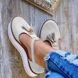 TasselEspadrille Platform Sandals