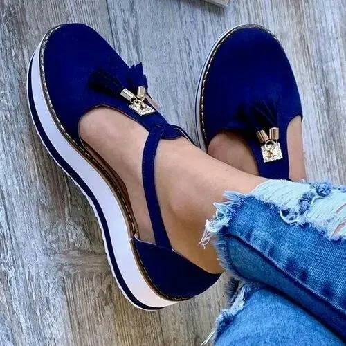 TasselEspadrille Platform Sandals