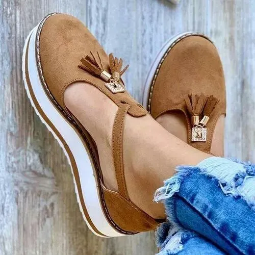 TasselEspadrille Platform Sandals